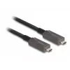 Kabel DeLOCK Active Optical USB-C Video + Data + PD 10 m czarny