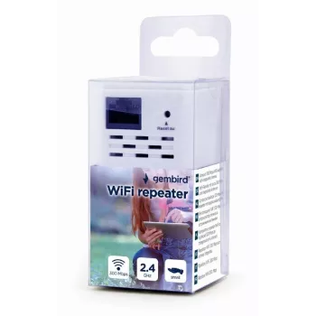 Regenerator sieciowy Gembird WNP-RP300-03, 300 Mb/s, 2,4 GHz, antena wewnętrzna 3 dBi, 1x RJ-45