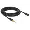 Kabel audio 3,5 mm męski na żeński DeLOCK 85635 5 m czarny