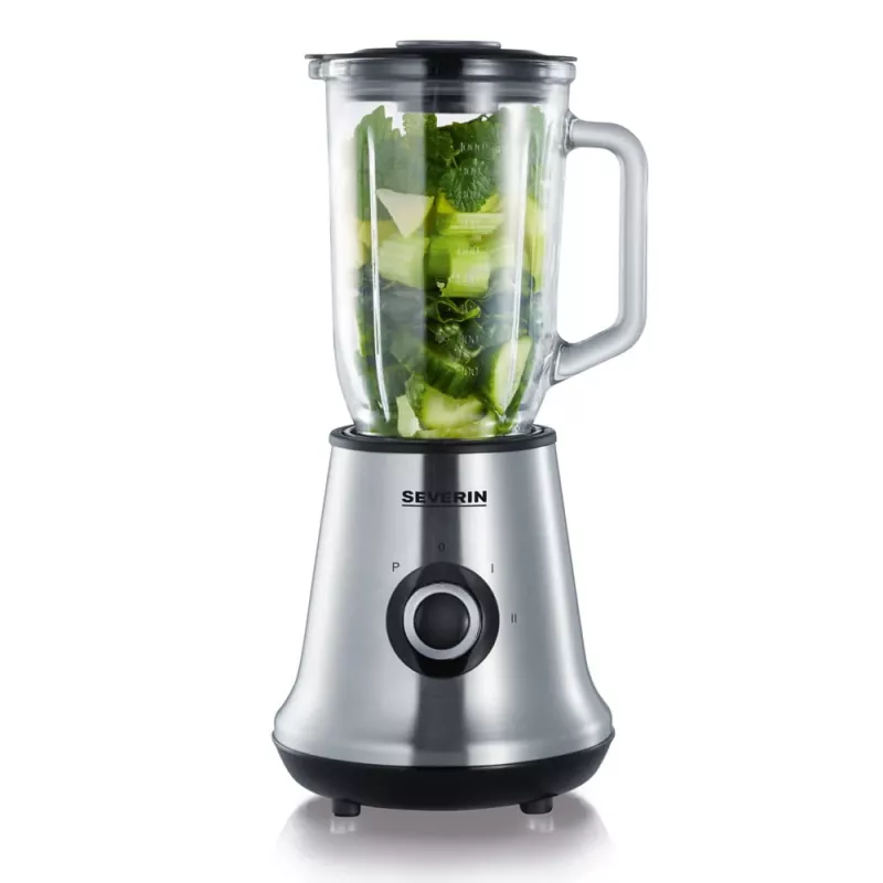 Blender stołowy Severin SM 3734 Czarny - Stal nierdzewna 1l 500W Mikser (SM 3734)