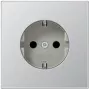 Gniazdo wtyczkowe Jung AL 1520 CEE 7/3, obudowa aluminiowa, 250 V, 16 A, 70×70 mm