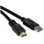 adapter kablowya wideo ROLINE 11.04.5776 7.5m HDMI Type A DisplayPort czarny