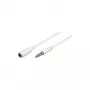 Wentronic Goobay Kabel przedłużacz jack 3,5 mm, biały, 5 m - wtyk jack 3,5 mm (4-pin, stereo) > gniazdo jack 3,5 mm (4-pin, stereo) (62364)