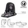 Plecak XDDESIGN Bobby Hero Small, antykradzieżowy, 11,5 L, tablet do 12,9 cala, PET/pianka, czarny