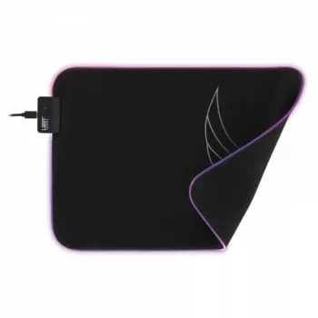 Podkładka gamingowa RGB L33T Gaming 160405 Karlvagn, średni rozmiar, szybka powierzchnia. 355 x 255 x 3 mm, czarny