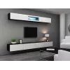 Cama zestaw mebli do salonu VIGO 12 czarny/biały połysk