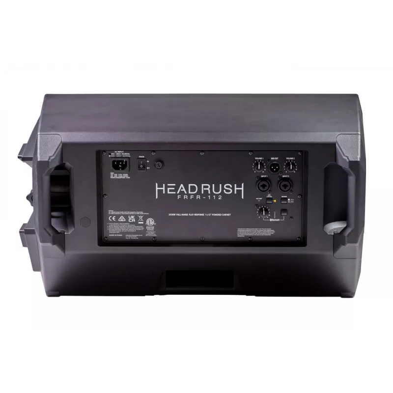 Kolumna gitarowa HEADRUSH FRFR-112 MK2 2000W, Bluetooth 5.0, 2x Combo XLR/TRS, wyjście XLR, 132 dB SPL