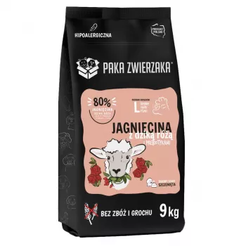 PAKA ZWIERZAKA Puppy Lamb with wild rose L - sucha karma dla psa - 9kg
