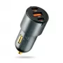 Ładowarka samochodowa everActive CC-40Q QC3.0 60W, zasilacz USB do samochodu do ładowania urządzeń mobilnych
