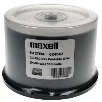 MAXELL CD-R 700MB 50 szt. 52x80 min, na wrzecionie, CD-R do druku