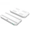 Stacja ładująca Unitek Y-2190A — 10× portów USB (8×USB2.0 + 2×USB3.2 Gen1), ładowanie bezprzewodowe, łącznie 96W
