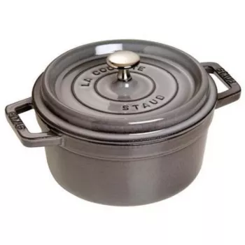 Cocotte Staub 20 cm szary żeliwny