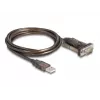 Adapter USB 2.0 Type-A na szeregowy RS-232 D-Sub 9-pin męski DeLOCK 62646