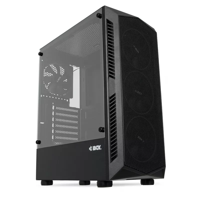 Obudowa PC IBOX LUPUS 27 Midi Tower ATX, szkło hartowane, RGB, 455×200×380 mm, obsługa ATX, GPU do 32 cm
