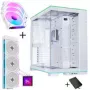 Lian Li O11 Dynamic EVO RGB PC-Enclosure Bundle HydroShift II LCD-S 360TL AiO + 3x UNI FAN SL-INF 120 Reverse Blade Fan - Biały