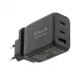 Ładowarka sieciowa Tellur TLL151451 65W, 3-portowa (2x USB-C, 1x USB-A)