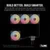 Wentylator Corsair iCUE LINK LX120-R RGB 12 cm Czarny 2400 RPM 3,8 mmH2O