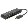 DeLOCK USB2.0 Card Reader USB Type-C męski 5 gniazd - Czytnik kart - All-in-one (Multi-Format) - USB-C (91739)