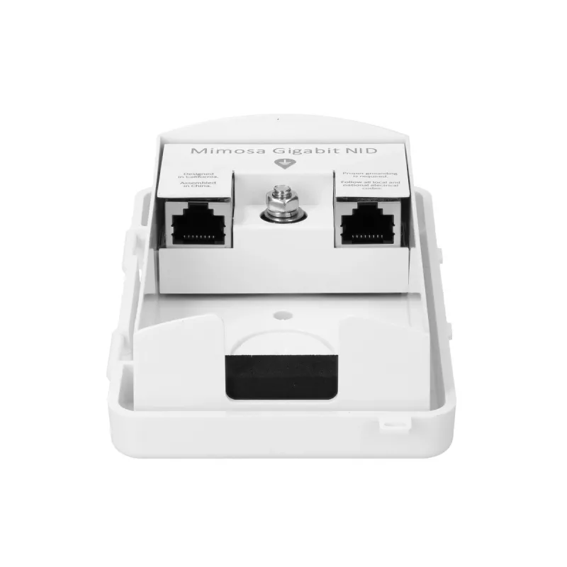 Interfejs zewnętrzny, odgromnik z uziemieniem Mimosa NID, 2x RJ-45, Gigabit, IP54