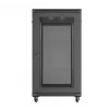 Szafa rack 19 cali LANBERG FF01-6222-23B 22U 600x1200 mm czarna z perforowanymi drzwiami