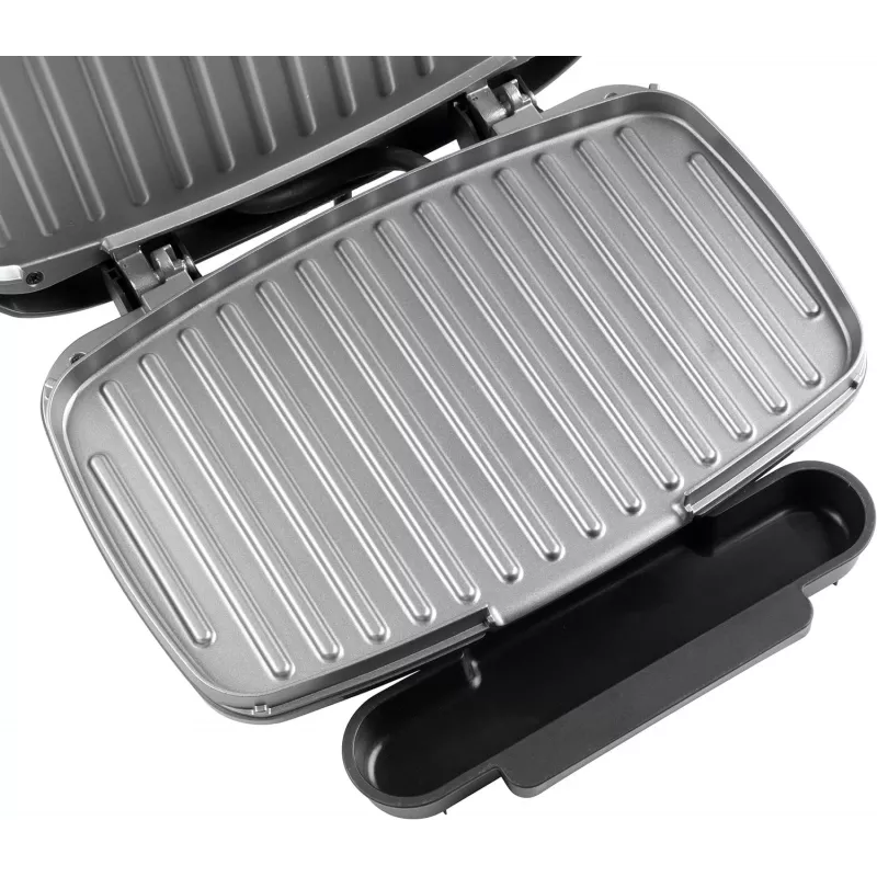 Kompaktowy grill elektryczny Petra PT4366GRYDEKFDIR z powierzchnią nieprzywierającą