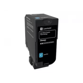 Lexmark 74C20C0 wkład tonerowy 1 szt. oryginalny cyjan