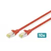 Kabel sieciowy Digitus CAT 6A S/FTP RJ-45 2m Czerwony