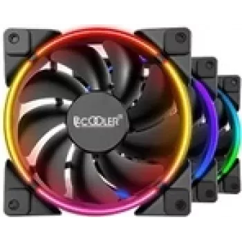 Wentylator obudowy 120 mm PCCOOLER CORONA-FRGB-3I1 120 mm 1000–2000 RPM RGB