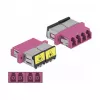 Łącznik światłowodowy DeLOCK 86906 LC Quad żeński na LC Quad żeński wielomodowy fioletowy