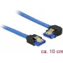 Kabel SATA DeLOCK 84982 0.1m SATA 7-pin czarny niebieski