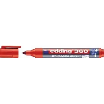 Marker Edding e-360 czerwony — marker do tablic suchościeralnych, podwójna końcówka 1,5 mm i 3 mm