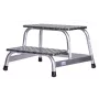 Stopień Krause 805027, aluminiowy 2 stopnie, maks. obciążenie 150 kg, długość 680 mm, wysokość 41 cm