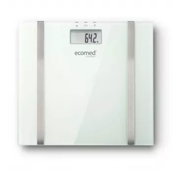 Ecomed BS-70E Prostokątna biała elektroniczna waga osobista