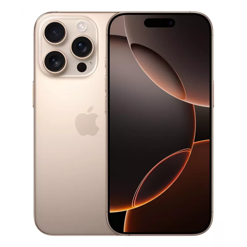 Smartfon Apple iPhone 16 Pro 6,3 cala 512 GB, A18 Pro, 48 MP, Dual SIM, IP68, Piaskowy