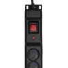 Listwa zasilająca Activejet COMBO 12 gniazd 5 m czarna