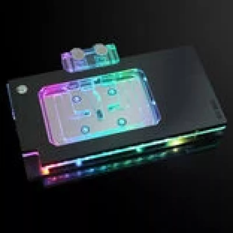 BitsPower NEBULA Astral RTX 5090 radiator ARGB acrylic, Czarny