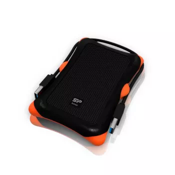 Obudowa HDD/SSD Silicon Power Armor A30, 2,5 cala, jednokieszeniowa, USB 3.2 Gen 1, Micro-USB A, pomarańczowa/czarna