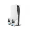 EgoGear SCC5-P5-WH, Ladesystem, PlayStation 5, Biały, Wiczerwony, 258 mm, 53 mm