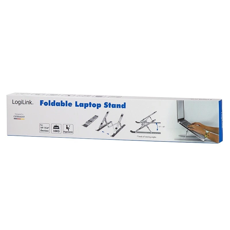 Podstawka pod laptop LogiLink AA0134 Srebrna 40,6 cm (16 cali)