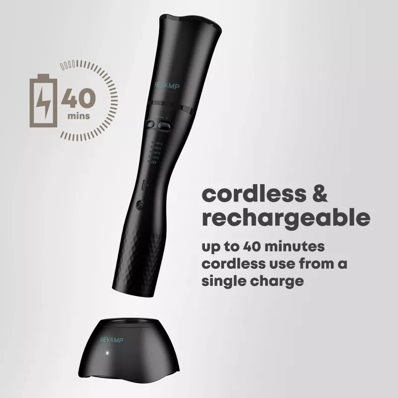 Cordless Curler Revamp CL-2500-EU2 Progloss Liberate — akumulatorowa lokówka bezprzewodowa, przenośne urządzenie do stylizacji