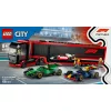 LEGO CITY 60445 F1 - Ciężarówka z bolidami RB20 i AMR24 F1