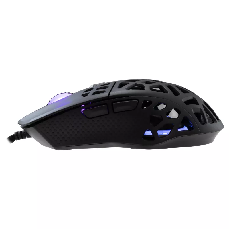 Mysz White Shark GM-5018 Caradoc RGB 7200 dpi Czarna