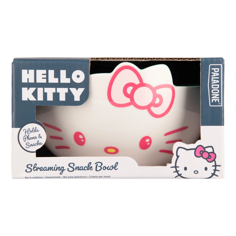 Paladone miseczka na przekąski Hello Kitty wzór streaming — ceramiczna, pojemność 800 ml