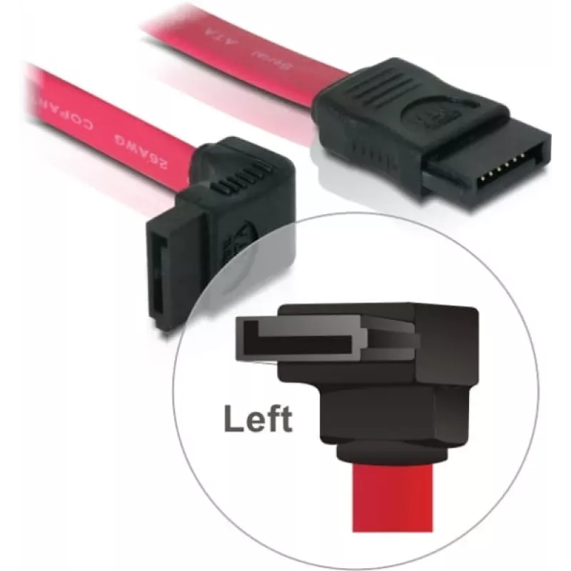 Kabel SATA DeLOCK 84354 0,22 m czerwony