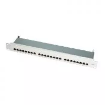 LogiLink - Panel krosowy - RJ-45 X 24 - Jasnoszary, RAL 7035 - 1U