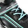 Nils Extreme NH18190 2IN1 Skates Czarny/niebieski SIZE. M (34-38)) Z wymiennymi łyżwami hokejowymi