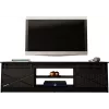 RTV GRANERO 200x56.7x35 czarny/czarny połysk Szafka