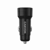 Ładowarka samochodowa CANYON OnDrive 30 PD 30W USB-C Czarna — samochodowy zasilacz USB-C 30W PD