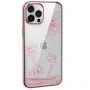 Ochronne etui na telefon Devia Crystal Flora dla iPhone 12 mini, różowe złoto