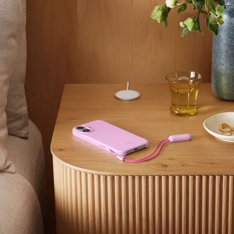 Etui z podstawką do iPhone 17 Apple Beats z MagSafe i sterowaniem aparatem, różowo-kamyczkowy, PC i mikrofibra